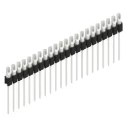 Pin header, 22 pole, pitch 2.54 mm, straight, black, MK 10 22 Z