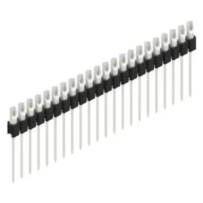 Pin header, 22 pole, pitch 2.54 mm, straight, black, MK 10 22 Z - 1