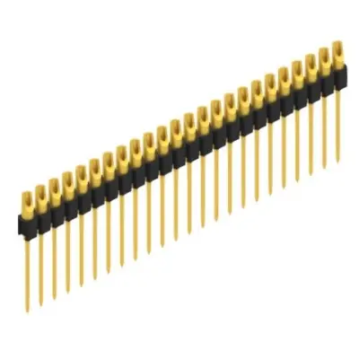 Pin header, 24 pole, pitch 2.54 mm, straight, black, MK 10 24 G - 1