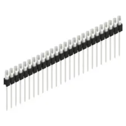 Pin header, 26 pole, pitch 2.54 mm, straight, black, MK 10 26 Z