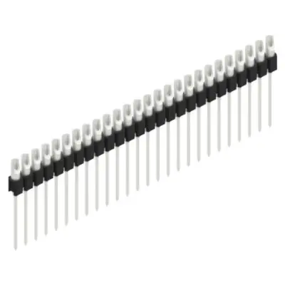 Pin header, 26 pole, pitch 2.54 mm, straight, black, MK 10 26 Z - 1