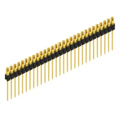 Pin header, 29 pole, pitch 2.54 mm, straight, black, MK 10 29 G - 1