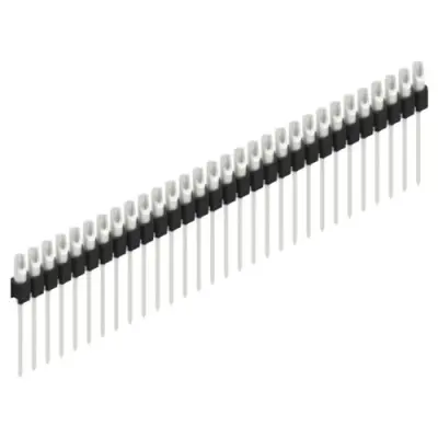 Pin header, 30 pole, pitch 2.54 mm, straight, black, MK 10 30 Z - 1