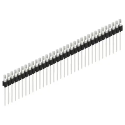 Pin header, 34 pole, pitch 2.54 mm, straight, black, MK 10 34 Z - 1