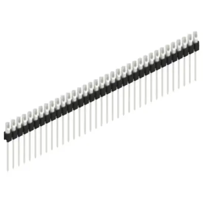 Pin header, 35 pole, pitch 2.54 mm, straight, black, MK 10 35 Z - 1