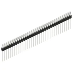 Pin header, 36 pole, pitch 2.54 mm, straight, black, MK 10 36 Z