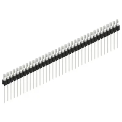 Pin header, 36 pole, pitch 2.54 mm, straight, black, MK 10 36 Z - 1