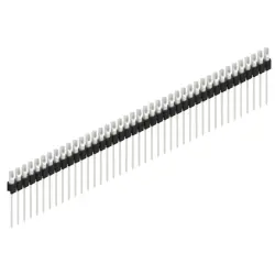 Pin header, 41 pole, pitch 2.54 mm, straight, black, MK 10 41 Z