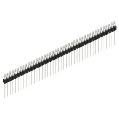 Pin header, 42 pole, pitch 2.54 mm, straight, black, MK 10 42 Z - 1