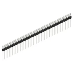 Pin header, 43 pole, pitch 2.54 mm, straight, black, MK 10 43 Z