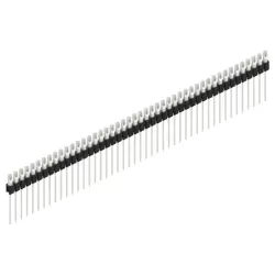 Pin header, 46 pole, pitch 2.54 mm, straight, black, MK 10 46 Z