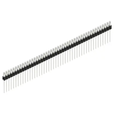 Pin header, 46 pole, pitch 2.54 mm, straight, black, MK 10 46 Z - 1