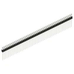 Pin header, 47 pole, pitch 2.54 mm, straight, black, MK 10 47 Z