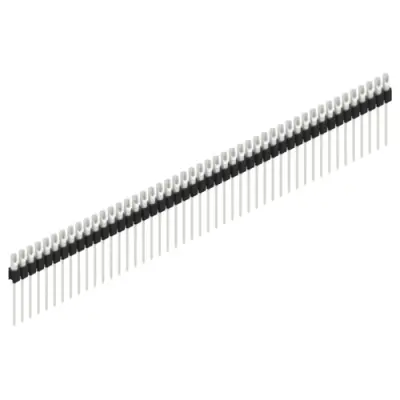 Pin header, 47 pole, pitch 2.54 mm, straight, black, MK 10 47 Z - 1