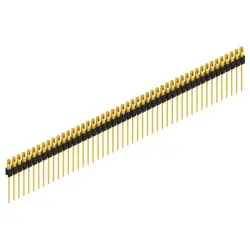 Pin header, 48 pole, pitch 2.54 mm, straight, black, MK 10 48 G