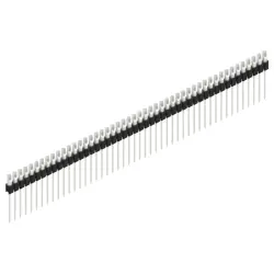 Pin header, 48 pole, pitch 2.54 mm, straight, black, MK 10 48 Z