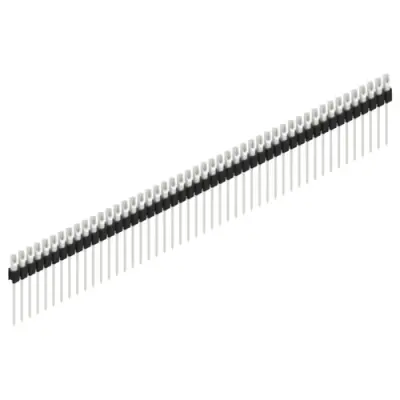 Pin header, 48 pole, pitch 2.54 mm, straight, black, MK 10 48 Z - 1