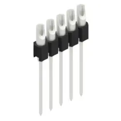 Pin header, 5 pole, pitch 2.54 mm, straight, black, MK 10 5 Z