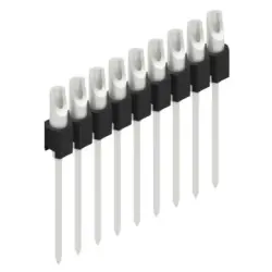 Pin header, 9 pole, pitch 2.54 mm, straight, black, MK 10 9 Z