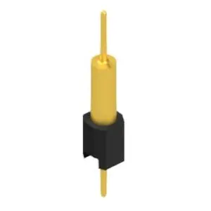 Pin header, 1 pole, pitch 2.54 mm, straight, black, MK 14 X 2 1 G - 1