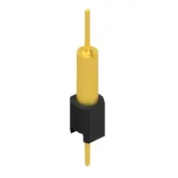 Pin header, 1 pole, pitch 2.54 mm, straight, black, MK 14 X 2 1 G