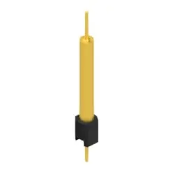 Pin header, 1 pole, pitch 2.54 mm, straight, black, MK 14 X 3 1 G