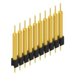 Pin header, 10 pole, pitch 2.54 mm, straight, black, MK 14 X 3 10 G