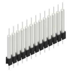 Pin header, 13 pole, pitch 2.54 mm, straight, black, MK 14 X 3 13 Z