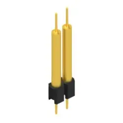 Pin header, 2 pole, pitch 2.54 mm, straight, black, MK 14 X 3 2 G