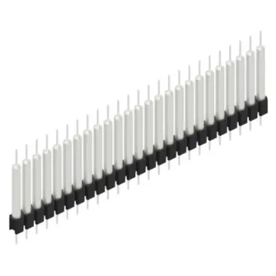 Pin header, 25 pole, pitch 2.54 mm, straight, black, MK 14 X 3 25 Z - 1