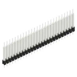 Pin header, 26 pole, pitch 2.54 mm, straight, black, MK 14 X 3 26 Z