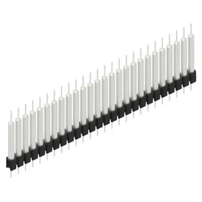 Pin header, 26 pole, pitch 2.54 mm, straight, black, MK 14 X 3 26 Z - 1