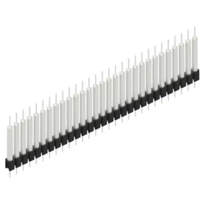 Pin header, 29 pole, pitch 2.54 mm, straight, black, MK 14 X 3 29 Z - 1