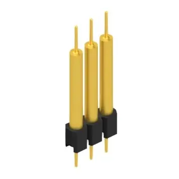 Pin header, 3 pole, pitch 2.54 mm, straight, black, MK 14 X 3 3 G - 1
