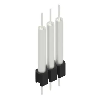 Pin header, 3 pole, pitch 2.54 mm, straight, black, MK 14 X 3 3 Z - 1