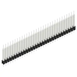 Pin header, 31 pole, pitch 2.54 mm, straight, black, MK 14 X 3 31 Z