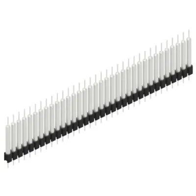 Pin header, 34 pole, pitch 2.54 mm, straight, black, MK 14 X 3 34 Z - 1