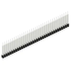 Pin header, 35 pole, pitch 2.54 mm, straight, black, MK 14 X 3 35 Z