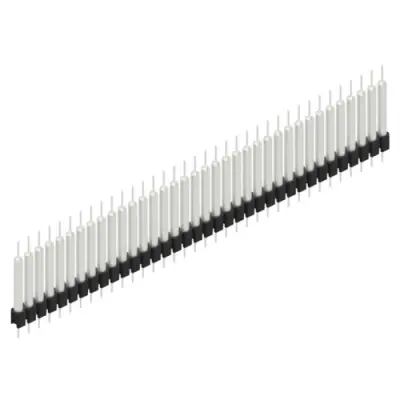 Pin header, 36 pole, pitch 2.54 mm, straight, black, MK 14 X 3 36 Z - 1
