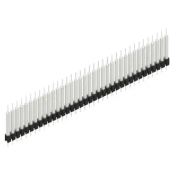 Pin header, 36 pole, pitch 2.54 mm, straight, black, MK 14 X 3 36 Z