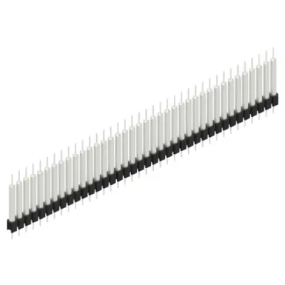 Pin header, 38 pole, pitch 2.54 mm, straight, black, MK 14 X 3 38 Z - 1