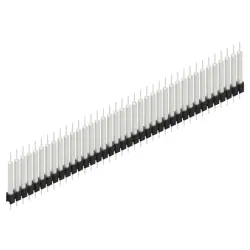 Pin header, 38 pole, pitch 2.54 mm, straight, black, MK 14 X 3 38 Z