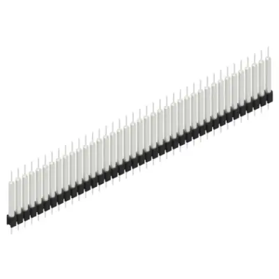 Pin header, 39 pole, pitch 2.54 mm, straight, black, MK 14 X 3 39 Z - 1