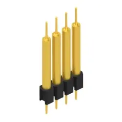Pin header, 4 pole, pitch 2.54 mm, straight, black, MK 14 X 3 4 G