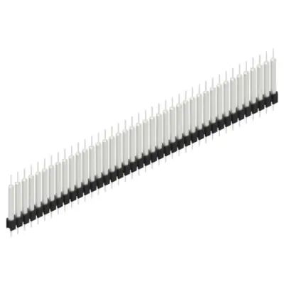 Pin header, 40 pole, pitch 2.54 mm, straight, black, MK 14 X 3 40 Z - 1