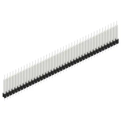 Pin header, 41 pole, pitch 2.54 mm, straight, black, MK 14 X 3 41 Z - 1