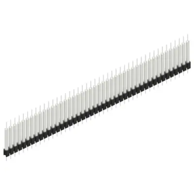 Pin header, 44 pole, pitch 2.54 mm, straight, black, MK 14 X 3 44 Z - 1