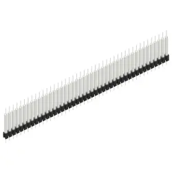 Pin header, 44 pole, pitch 2.54 mm, straight, black, MK 14 X 3 44 Z