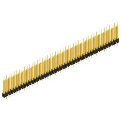 Pin header, 45 pole, pitch 2.54 mm, straight, black, MK 14 X 3 45 G