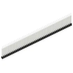 Pin header, 45 pole, pitch 2.54 mm, straight, black, MK 14 X 3 45 Z